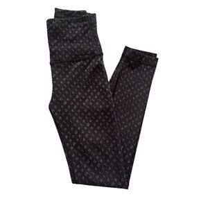 Lululemon Wunder Train High-Rise Tight 25" Mirrorify Black Leggings 0